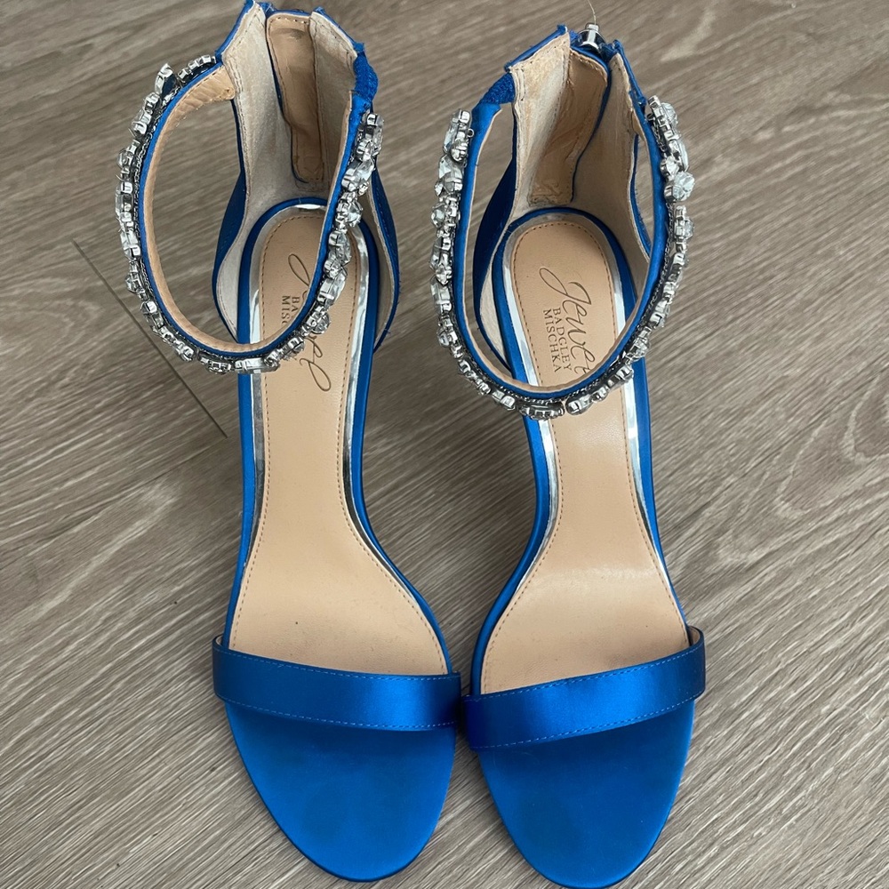 Badgley Mischka Jewel Blue Heels